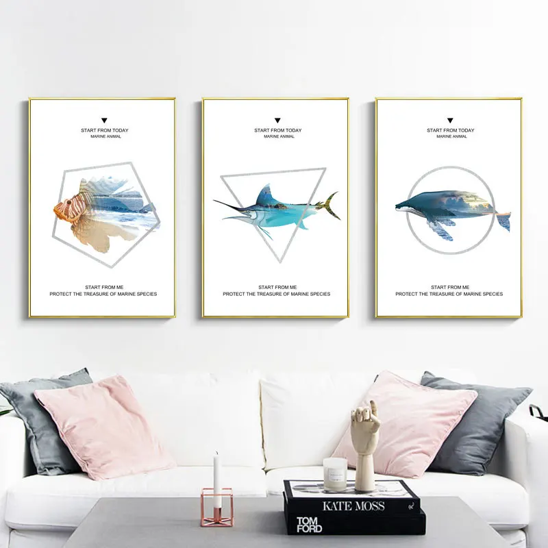 

Creativity Abstract Style Bedroom Canvas Decorative Painting Geometry Poster Home Sofa Background Wall Decoration Accessory
