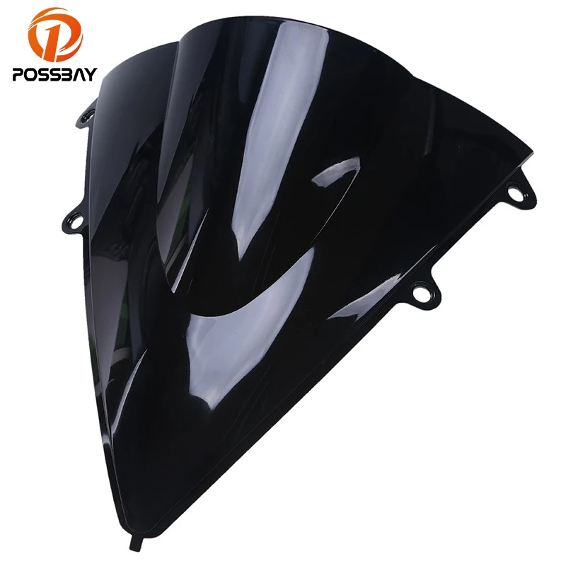 Posbay мотоцикл лобовое стекло ветровое двойной пузырьковый поток воздуха
