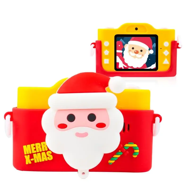 

1080P Портативная Цифровая видеокамера X16 2 дюйма Mini Santa Kids цифровая камера Санта-Клаус Передняя и задняя двойная камера s подарок