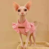 2021 luxury sphynx cat clothes summer dog fancy dress for hairless cats clothing small french bulldog puppy costume kittens vest