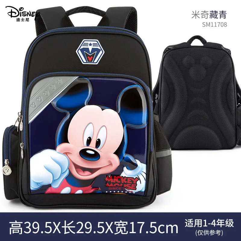 

Disney Mickey mouse children schoolbag boy girls Kids backpack large capacity waterproof reflective strip Travel birthday gift