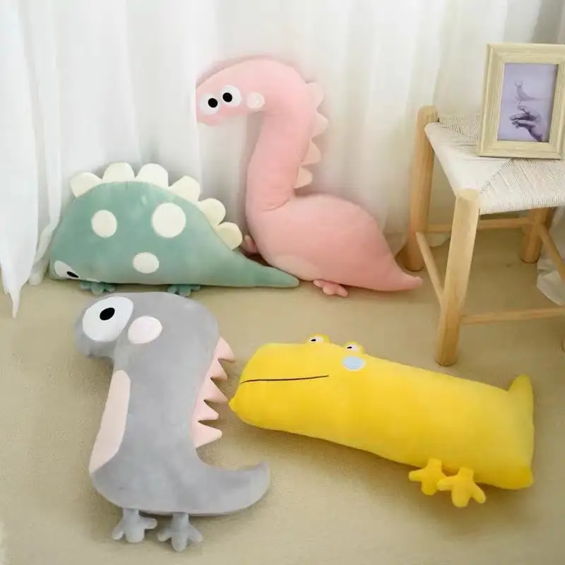 

Новинка 2022, плюшевая подушка динозавра, детские игрушки-динозавры, мягкая декоративная набивная подушка, детская подушка для мальчиков, украшение детской комнаты