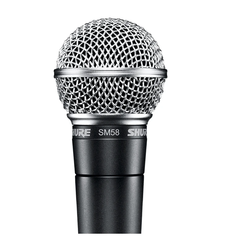 Микрофон Shure SM58/SM58S проводной профессиональный вокальный динамический кардиоидный микрофон для караоке, KTV и сценических выступлений.
