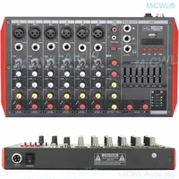8 channel mg8 bluetooth mixer sound mixing console portable karaoke music computer live mixer 7 band equalizer