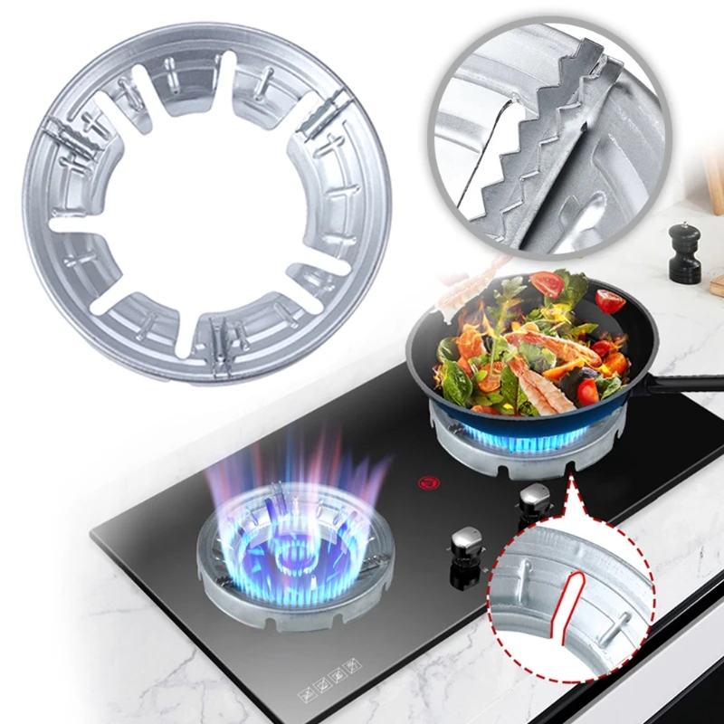 Gas Stove Energy Saving Windproof Fire Ring Reducer Universal Cast Iron Windbreak Cover Bracket Round Disk Heat Insulation R7UB | Дом и сад