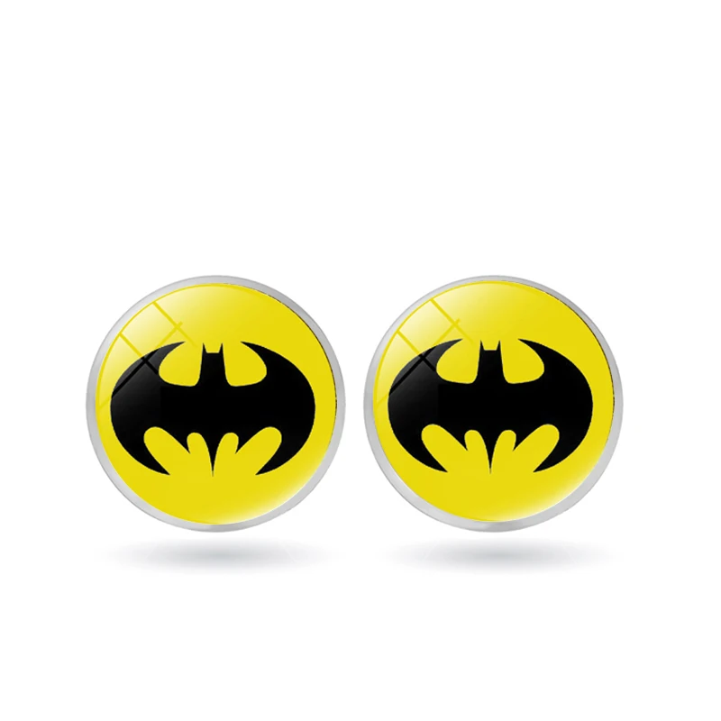 Супергерой серьги гвоздики Мстители Капитан Марвел флэш Бэтмен Человек паук