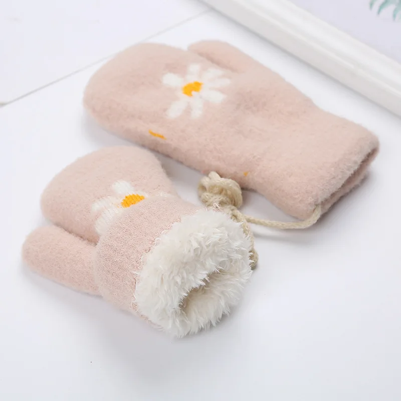 0 3 лет Детские зимние штаны теплые перчатки для маленьких мальчиков и девочек