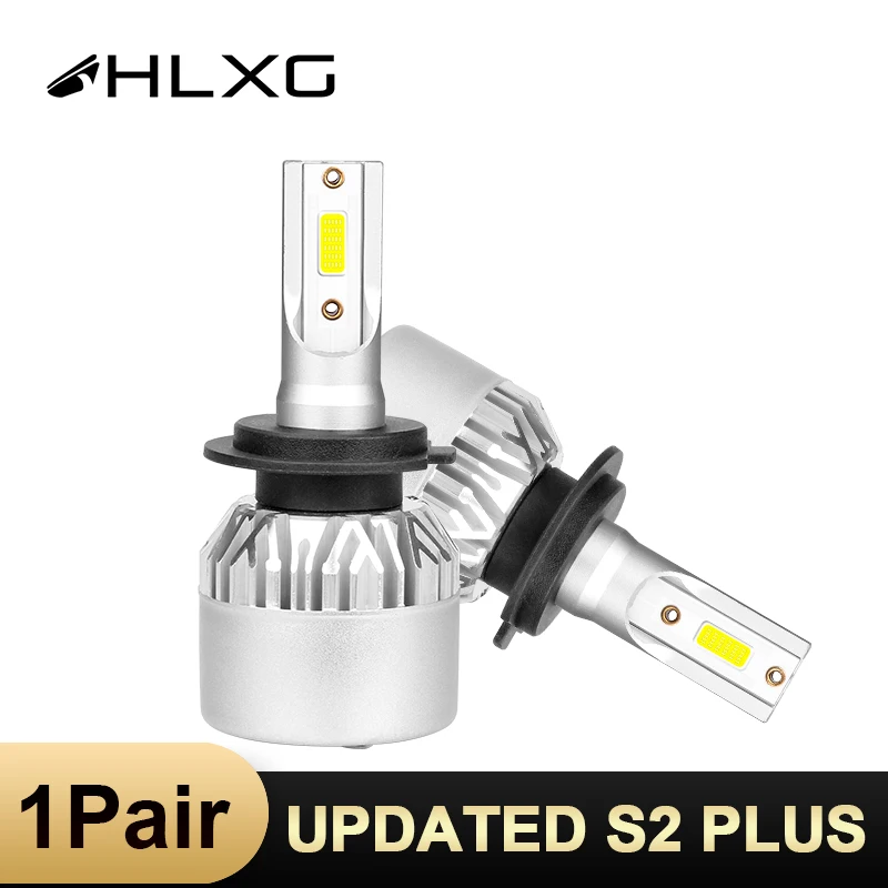 HLXG H4 светодиодный фонарь H1 H3 Автомобильная противотуманная фара H11 H8 H9 HB3 9005 HB4 9006