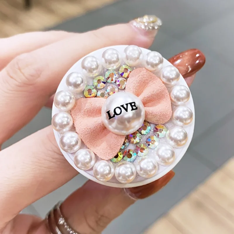 

Pearl Diamond Mobile Phone Expanding Stand and Grip Finger Ring Holder Foldable Holder Shell Bracket For IPhone Xiaomi Huawei