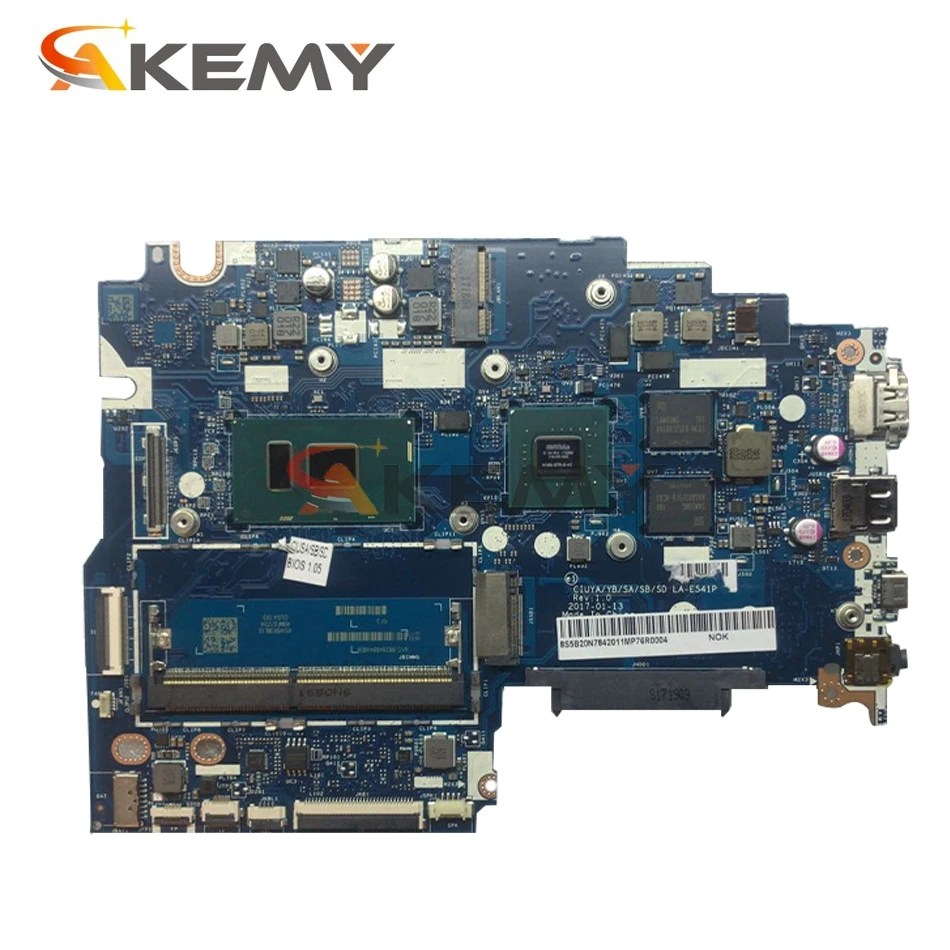 Akemy для Lenovo 320S-14IKB 520S-14IKB Материнская плата ноутбука LA-E541P процессор i7-8550U GPU MX130 2 Гб