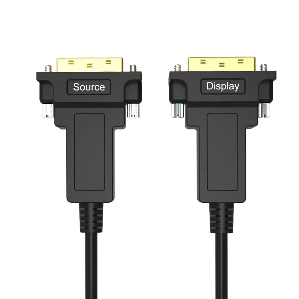 Кабель DVI AOC 2 м 5 10 20 50 100 200 Активный волоконно оптический быстрая передача Ultra FHD 4K 60