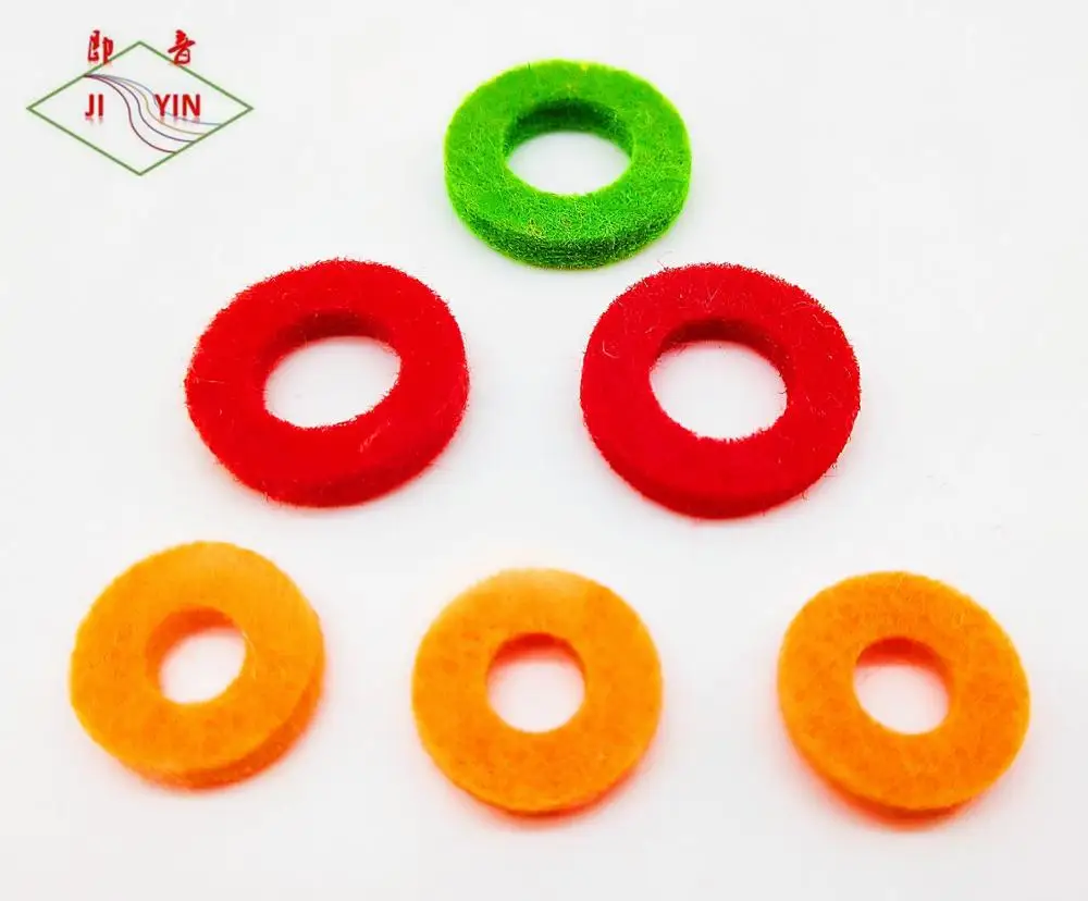 

10 sets = 60pcs trumpet pads wool felt trumpet repair parts 3mm #8