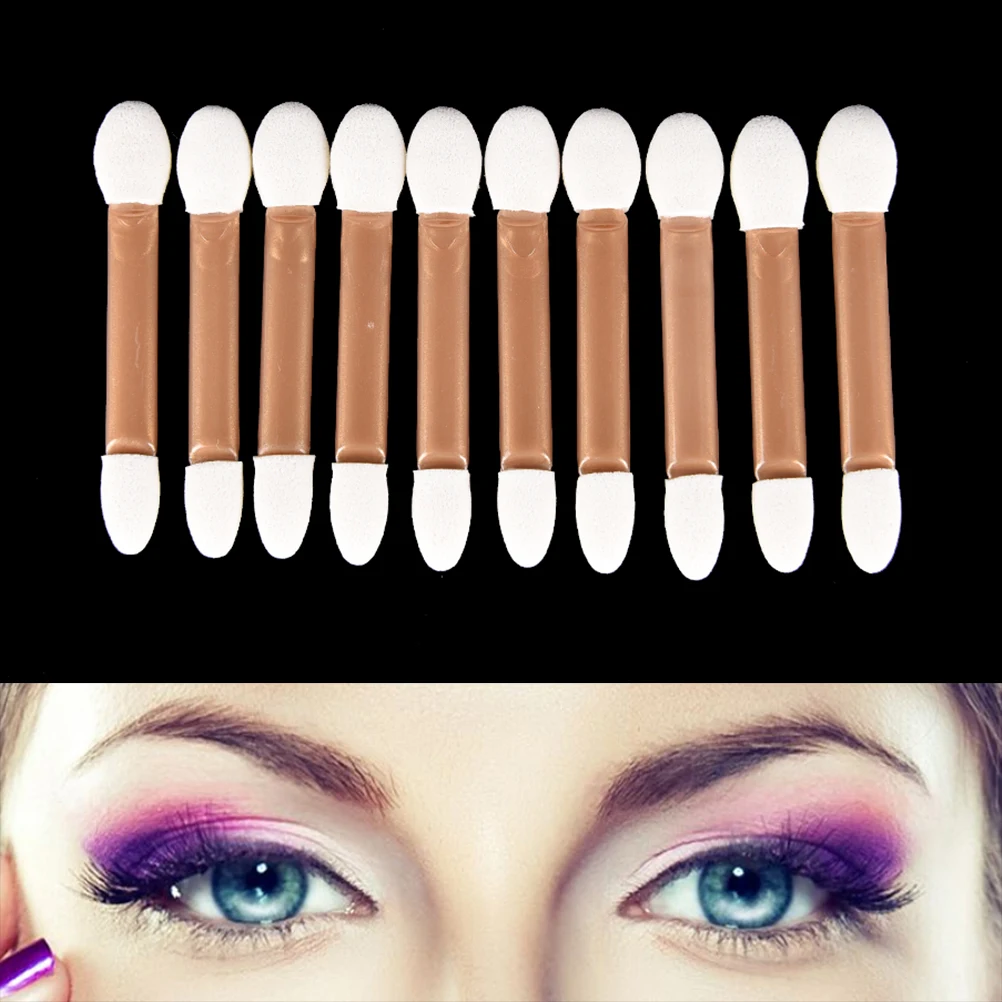10 шт./партия Двухсторонние Тени для век Косметические кисти тени подводка глаз