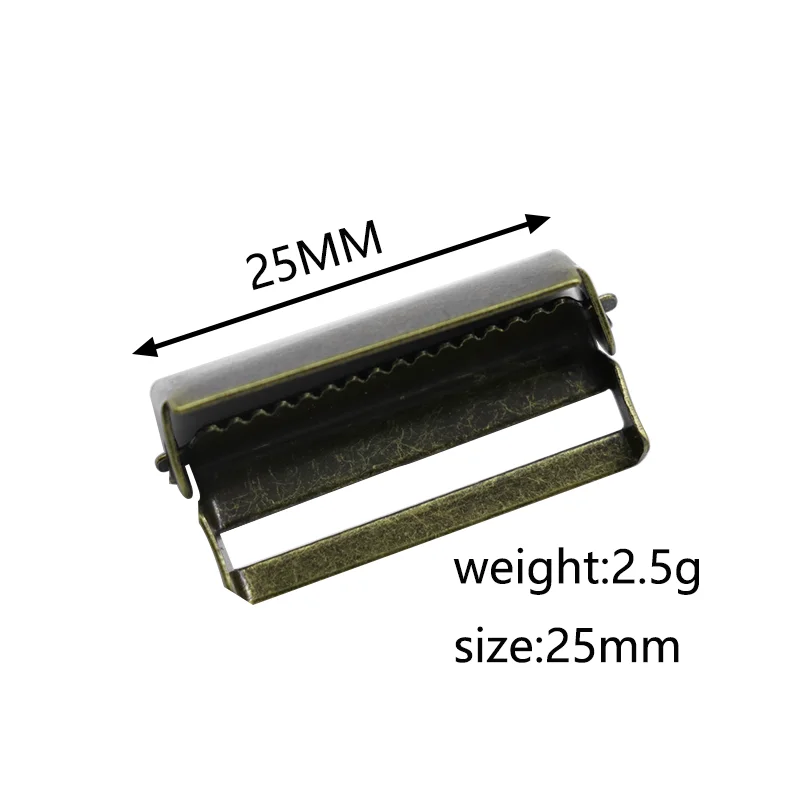 200 PCS/Batch 25MM Suspenders Belt Accessories Metal Bronze Adjusting Buckle Adjust Men | Дом и сад