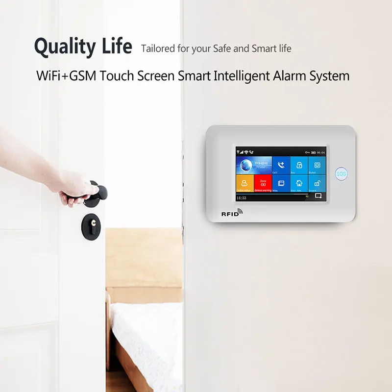 Беспроводной Gsm Wi Fi система охранной сигнализации для дома приложение Управление