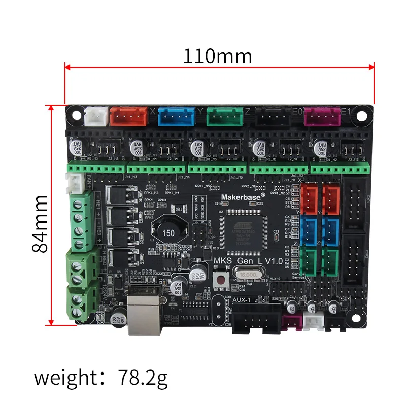 Плата контроллера MKS GEN L V1.0 плата для 3D принтера совместимая с Ramps 1 6 Mega 2560 R3