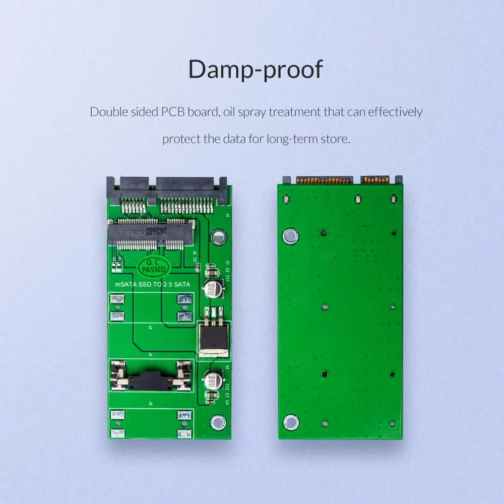 Адаптер ORICO mSATA для 2 5-дюймового SATA 22PIN адаптер SSD поддержка карт SATA3 дизайн пряжки