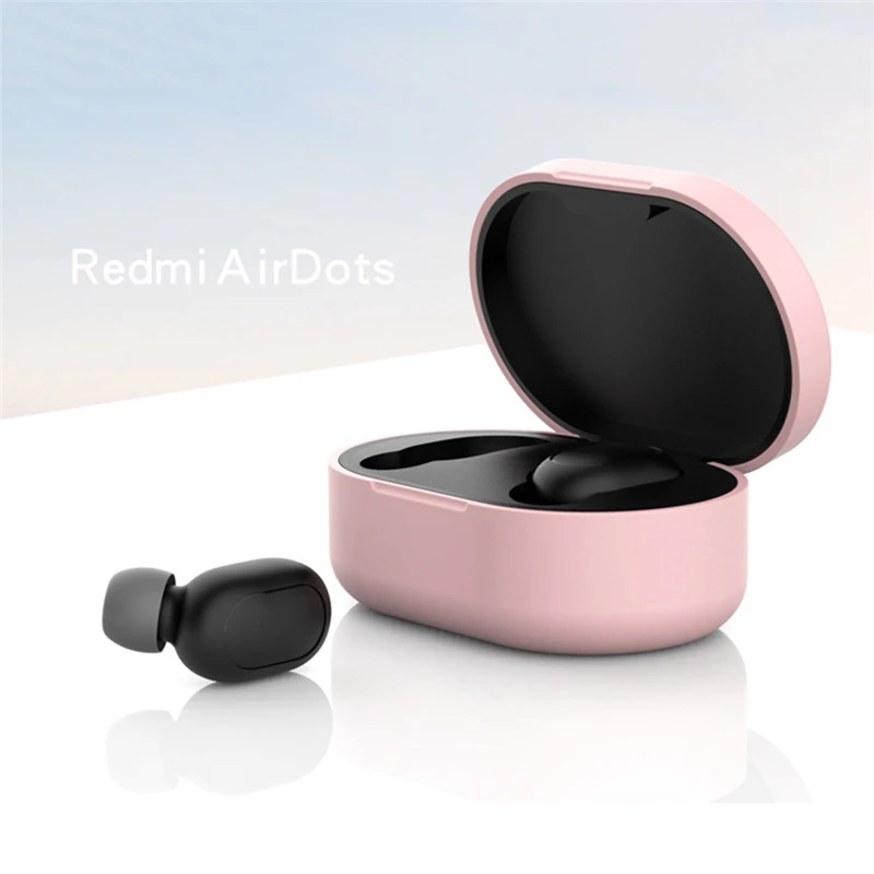 Силиконовый наушник чехол для Xiaomi mi Red mi AirDots наушники защитный чехол TWS Bluetooth беспроводная гарнитура для наушников оболочка
