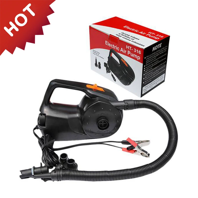 12V 100W Автомобильный перезаряжаемый насос Электрический надувной воздушный для