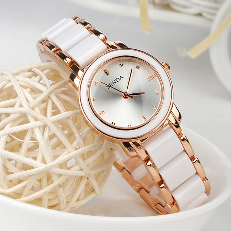 

Montre Femme Luxury Brand Women Quartz Watches Women Ceramics Fashion Dress Ladies Watch 5 Colors Drop Shipping Zegarek Damski