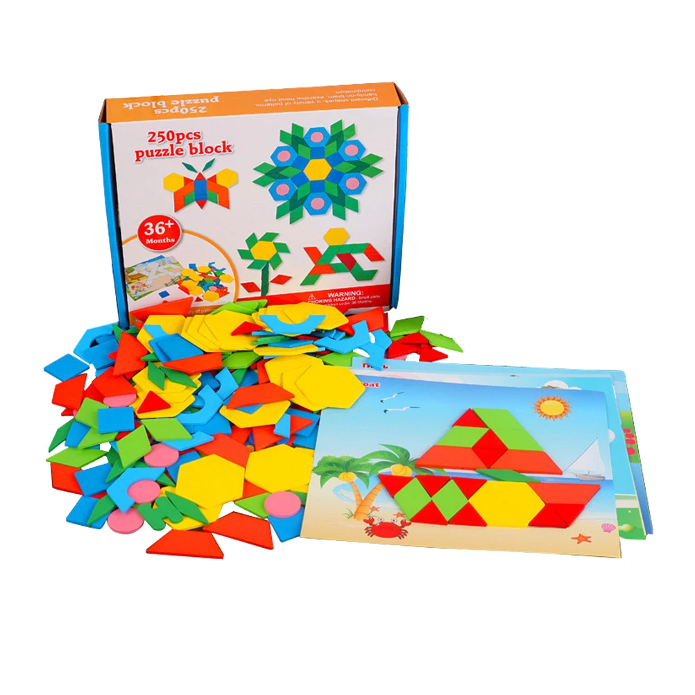 

250 шт., деревянные пазлы для мальчиков и девочек