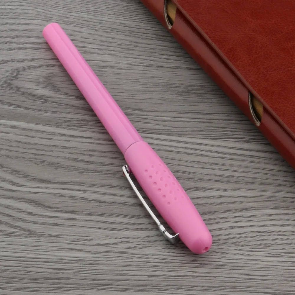 Тонкая модная Корейская версия ярко красная пластиковая Классическая перьевая