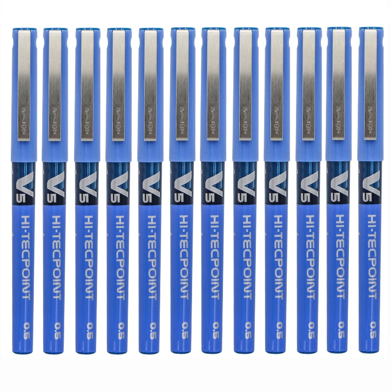 Пилотная V5 Hi Tecpoint гелевая ручка, черная, красная, синяя