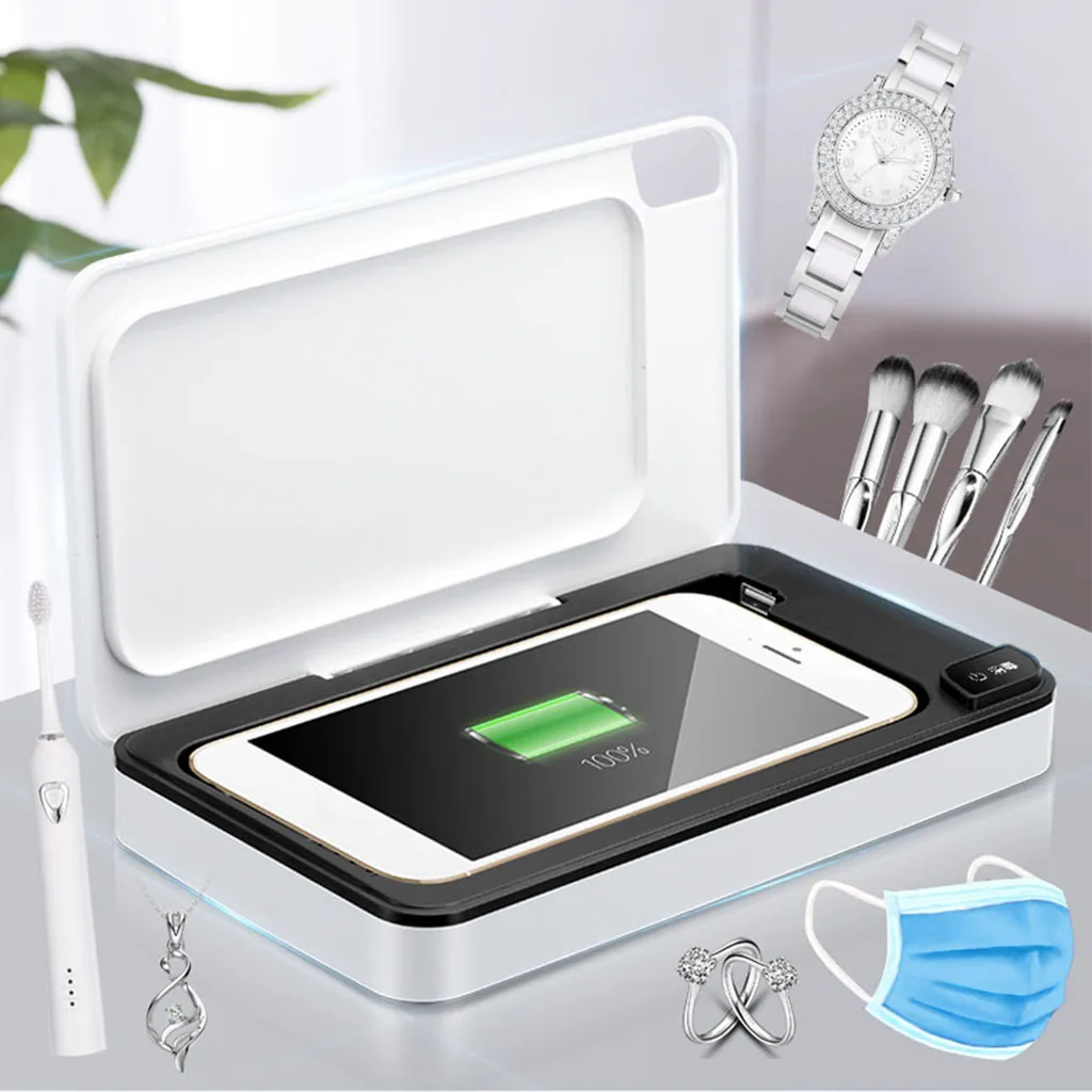 

UV Sterilizer Box Multifunction Phone Mask Nail Tools Sanitizer Disinfector