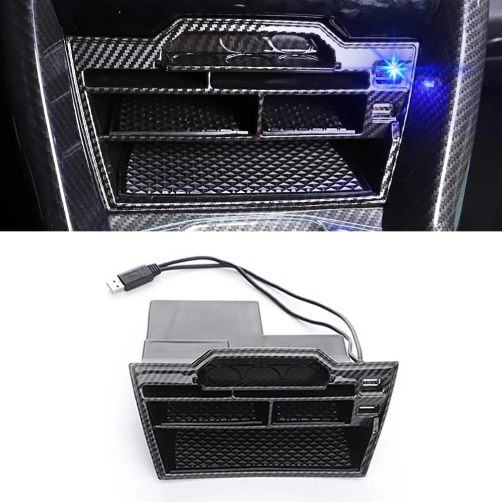 

1 Set Storage Box ABS 2016-2020 Interior With USB-LED With USB Charging
