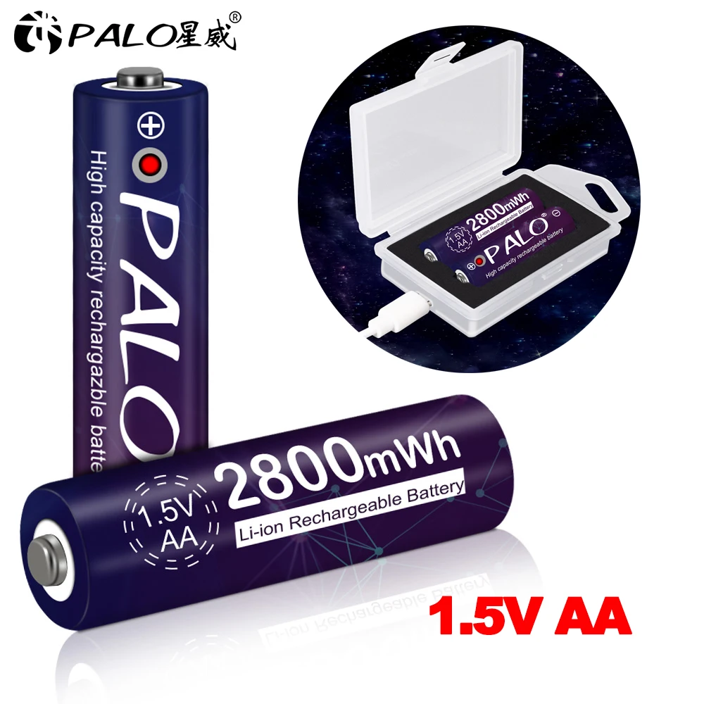 Palo для детей от 2 до 8 лет шт. 1 5 V 2800mWh AA литий ионная литиевая батарея