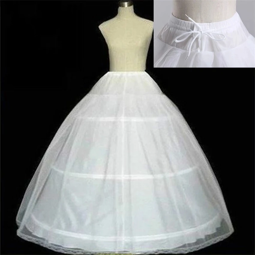 

Wedding Petticoat Cheap Bridal Wedding Accessories White Petticoat With Hem Lace Appliques Ball Gown Petticoat For Wedding Dress