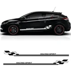 2 шт., автомобильные виниловые наклейки в клетку для Renault Megane Clio Duster Logan Sandero