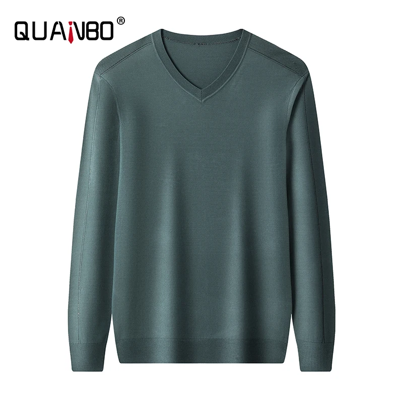 

Men's Business Casual Classic V-Neck Long Sleeve Sweaters Pullovers 2021 Autumn Winter New Fashion Korean Clothes