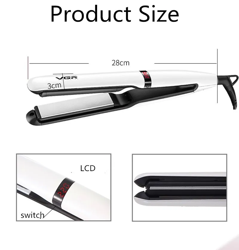 Хит продаж выпрямитель для волос щипцы завивки выпрямляющий керамический