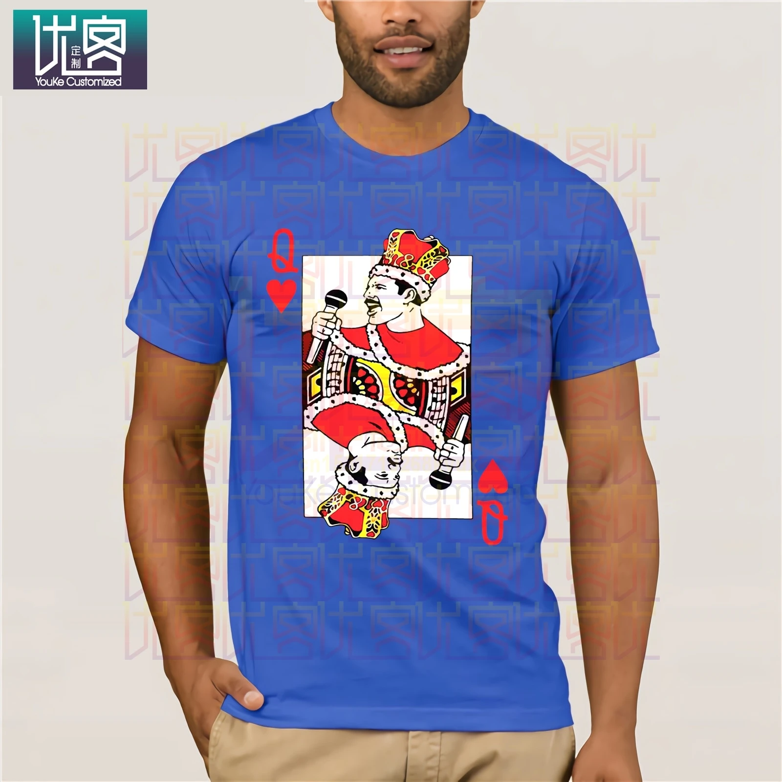 Freddie Mercury Q Joker 2019 Летняя мужская футболка с коротким рукавом популярная круглым