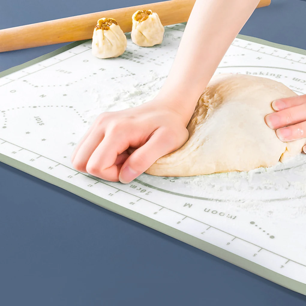 

Silicone Kneading Pad Non-Stick Surface Rolling Dough Mat With Scale Kitchen Cooking Pastry Sheet Oven Liner Bakeware