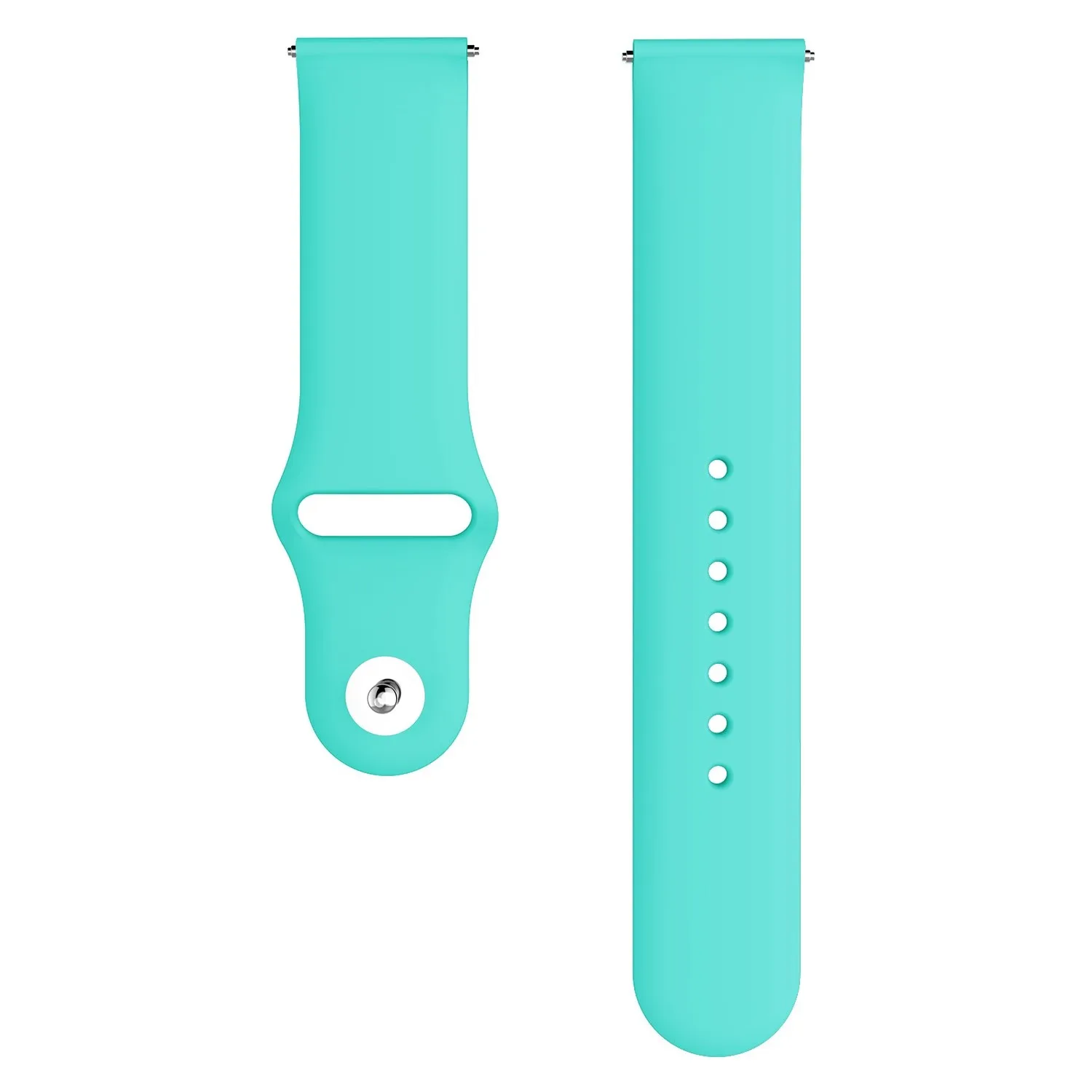 Mint Green Для samsung Galaxy watch Active 2 ремешок 46 мм 42 gear S3 huawei watch 2 мягкий силиконовый браслет 20 мм 22 мм ремешок Galaxy watch band - Цвет ремешка: Mint Green