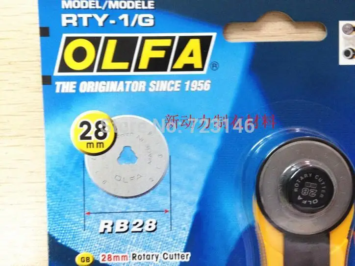 

MADE IN JAPAN OLFA 28MM ROTARY CUTTER CUTTER ROTATIF 28MM RUNDSCHNEIDER TAGLIERINA ROTANTE DI 28MM CIRKELSNIJDER ROTATIVO