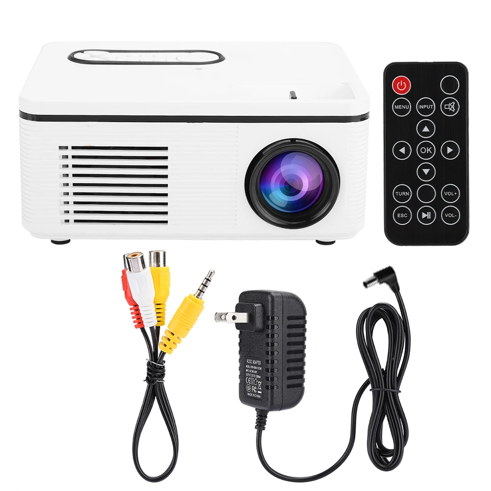 

S361 Mini Home Portable LED Projector 1080p HD for Desktop / DVD / Mobile Phone / Speaker