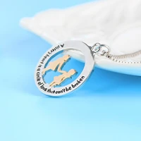 new fashion creative siste words circle pendant necklace friendship gifts
