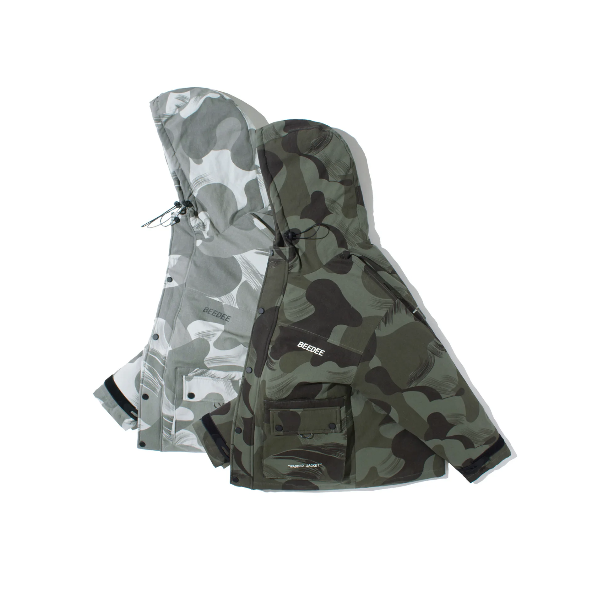 Мужская камуфляжная куртка с капюшоном толстая ветрозащитная армейского