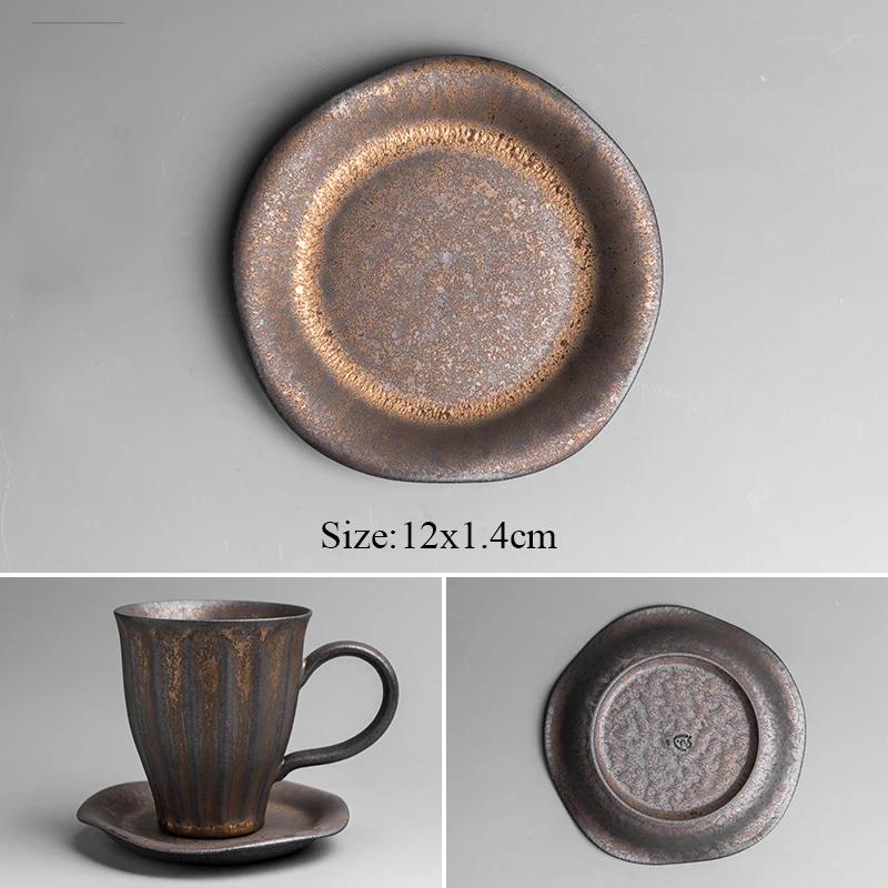 Style E(1 Saucers) LUWU в японском стиле фарфоровые чашки винтажные кофейные чашки китайские кофейные кружки Посуда для напитков - Цвет: Style E(1 Saucers)