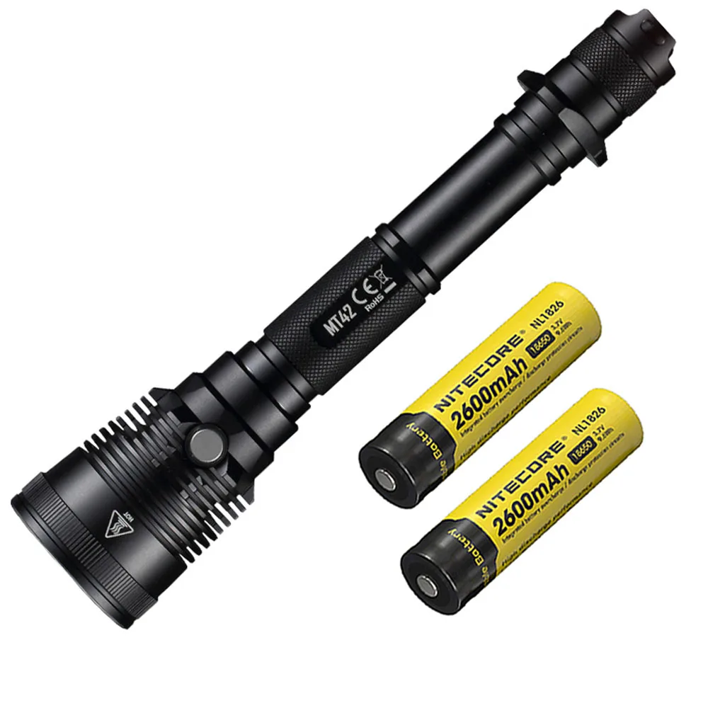 MT42 NL1826 NITECORE MT42 тактический фонарь CREE XHP35 HD светодиодный макс. 1800 люмен дальний бросок 470 метров уличный охотничий фонарь-прожектор - Испускаемый цвет: MT42 NL1826