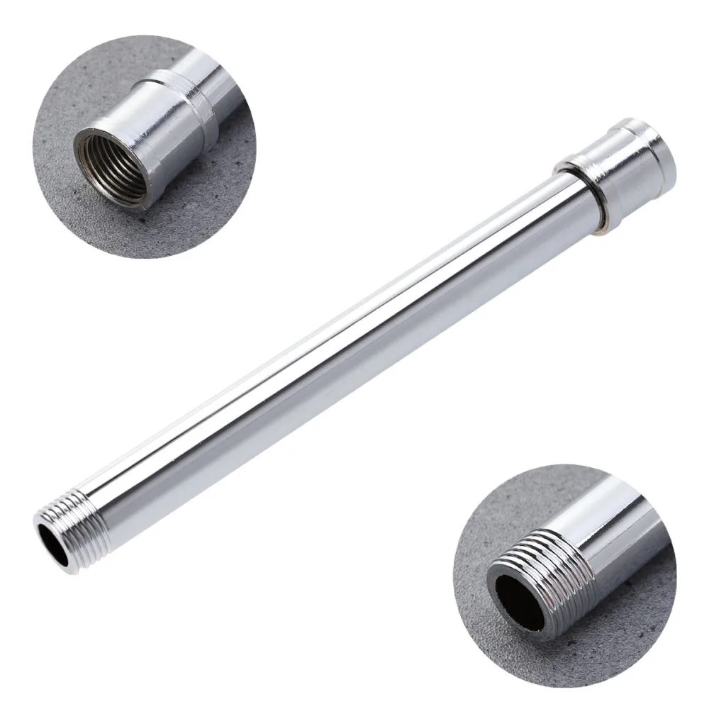 

20cm Length Shower Arm Extension Tube Use Stainless Steel Tube(Silver)