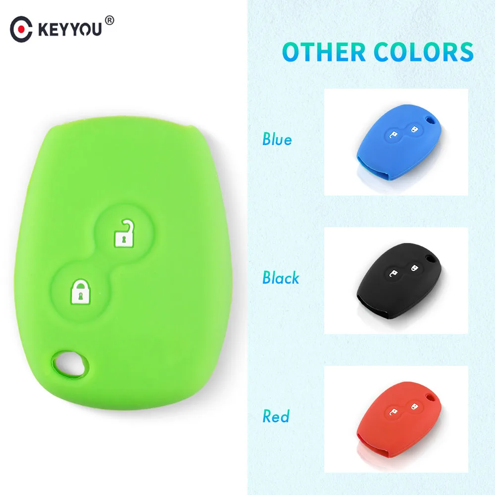 Силиконовый чехол для ключей KEYYOU 3 кнопки Renault Clio Scenic Megane Duster Sandero Captur Twingo Modus DACIA