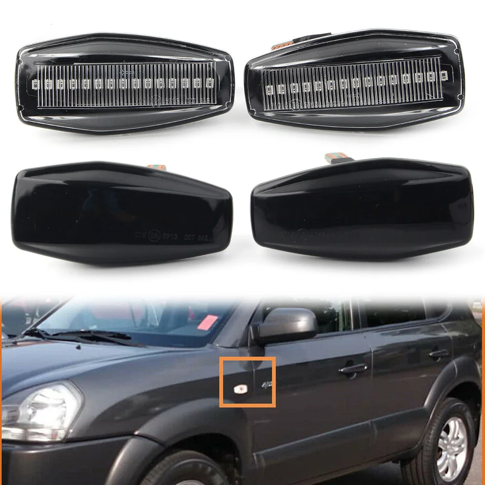 Автомобильный светодиодный динамический поворотный сигнал боковой габаритный