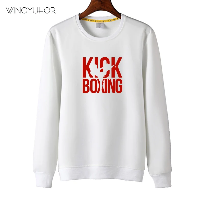 Забавный свитшот с принтом в стиле кикбоксинга Детские Топы длинным рукавом для