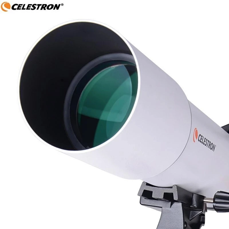 celestron xiaomi professional 80500mm fmc az refractor astronomical telescope with tripod phone adapter 255x zoom monoculars free global shipping