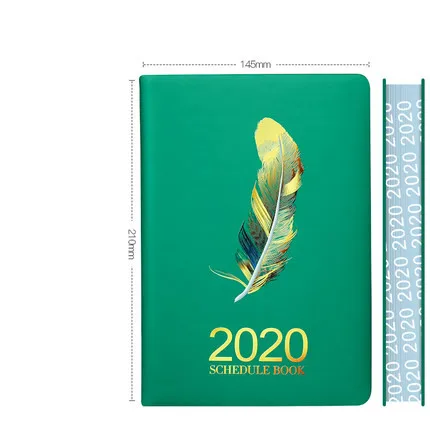 Green A5 еженедельник, ежедневник,,, записная книжка, плотный, милый, ежедневник, записная книжка, школьные канцелярские принадлежности - Цвет: Green