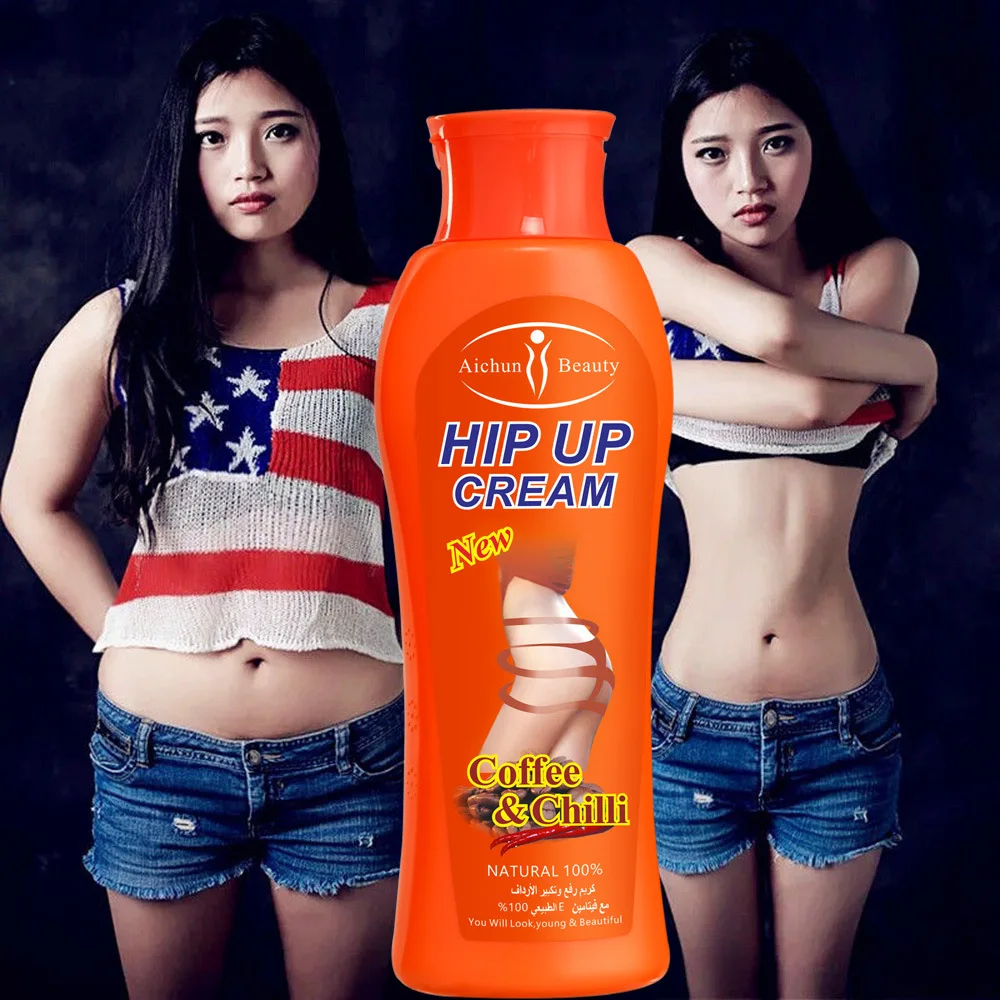 Крем для увеличения ягодиц Aichun 200 мл имбирный кофе Chilli Hip UP litti cream ang big ass крем